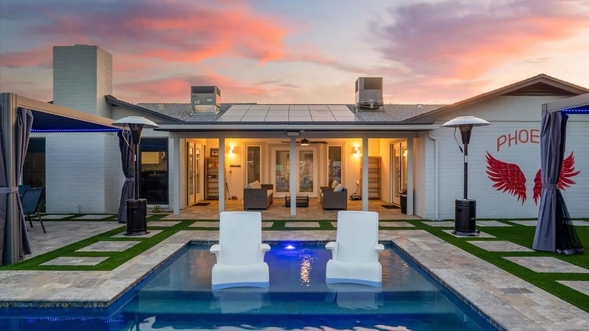 Villa 4 Br-Sleeps 10-Heated Private Pool-Fire Pit-Games Phoenix Stati Uniti
