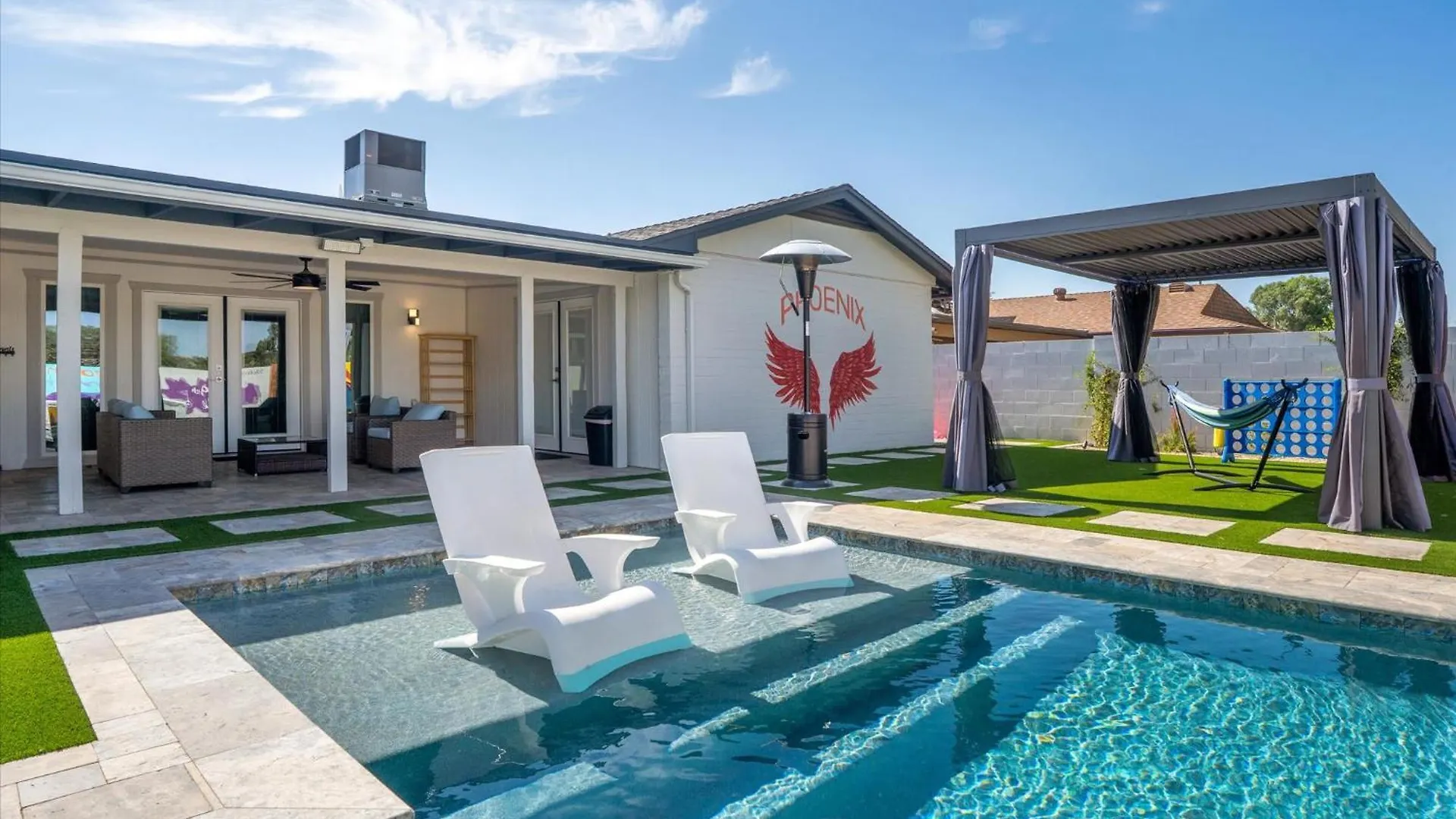 Villa 4 Br-Sleeps 10-Heated Private Pool-Fire Pit-Games Phoenix 0*,  Stati Uniti