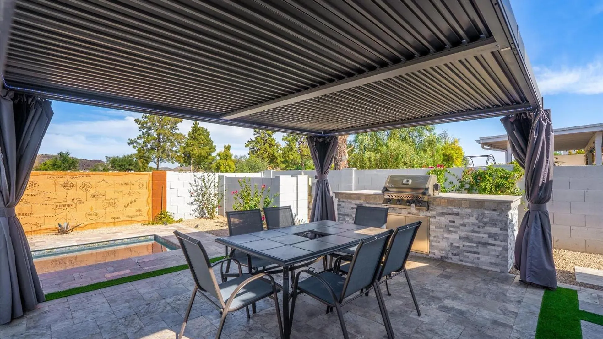 Villa 4 Br-Sleeps 10-Heated Private Pool-Fire Pit-Games Phoenix
