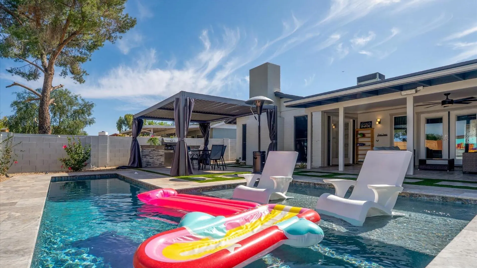 Villa 4 Br-Sleeps 10-Heated Private Pool-Fire Pit-Games Phoenix 0*,